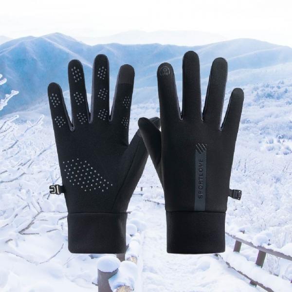 남성용블랙 군대요술장갑 겨울등산장갑 터치방한