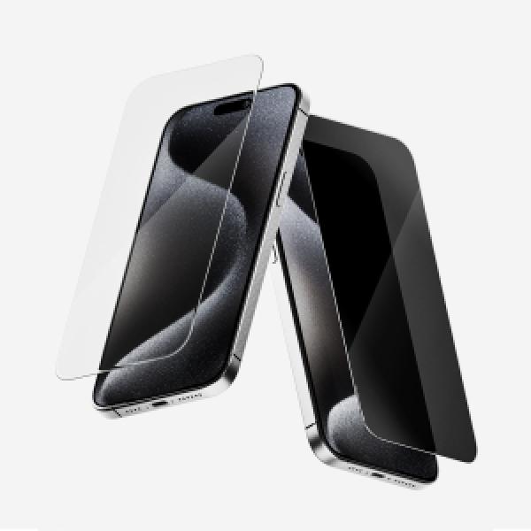 16 프로 맥스(iPhone16 Pro Max) 탬퍼드 강화유리 2매 프라이버시 강화유리 2매
