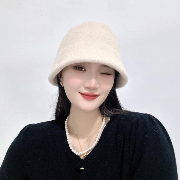 디아나 울 버킷햇(베이지) 겨울벙거지모자
