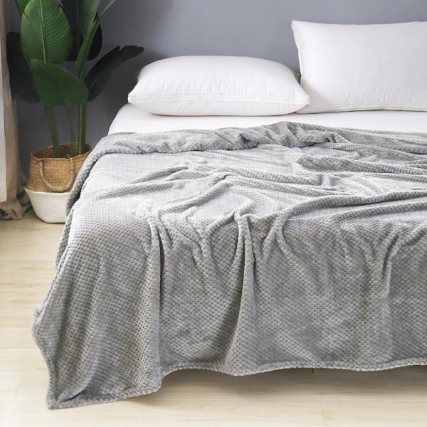 아비드 극세사담요(그레이) 소프트 겨울블랭킷