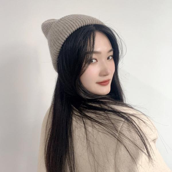 브랜뉴 니트 비니(브라운) 겨울모자