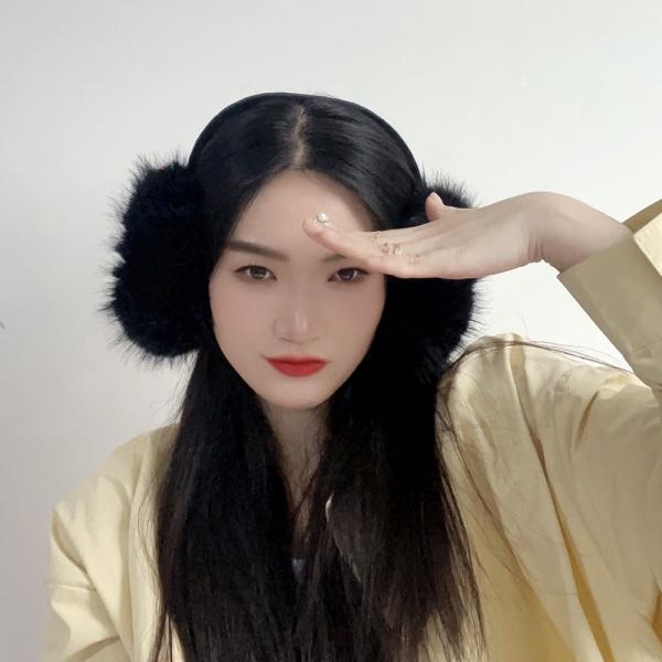 왕방울 귀마개 겨울이어머프 방한털귀마개