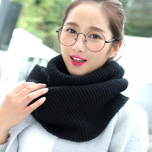 보온목토시 프롬즈 니트 넥워머(블랙)(여성용)
