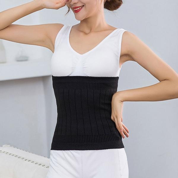 소프트 블랙니트 보온복대 기모안감 방한 허리워머