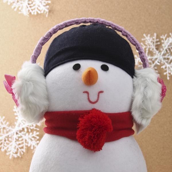 도트 리본 귀마개(핑크) 겨울용 털귀마개