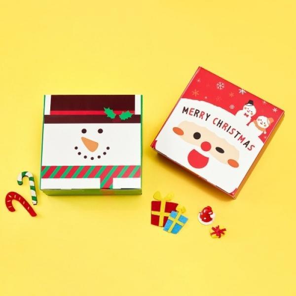 크리스마스 종이 사각 상자