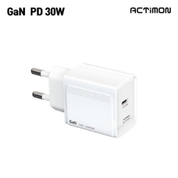 [액티몬] 가정용 GAN PD30W 1구 (케이블 미포함)