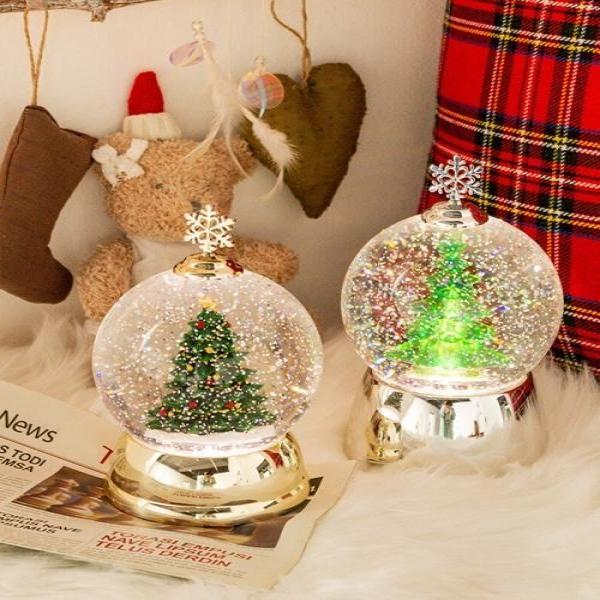 크리스마스 원형 워터볼 오르골