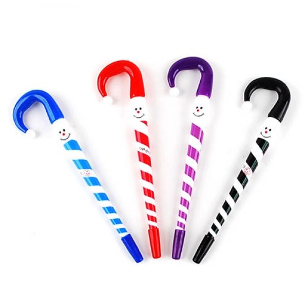 133B,E11] 1200 크리스마스 스마일 지팡이 볼펜(2p) (10개세트)
