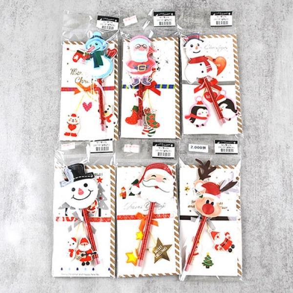 132A,132B] 2000 크리스마스 볼펜&카드 (6개세트)