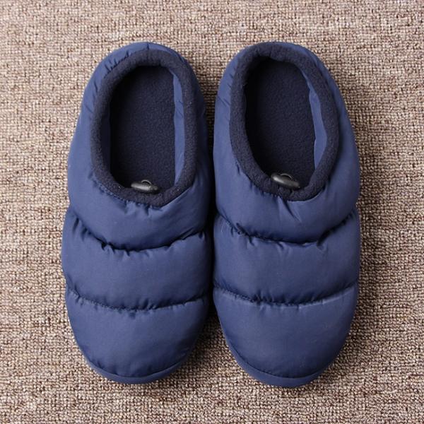 255mm 소프트 조임형 겨울 방한 슬리퍼(파랑)