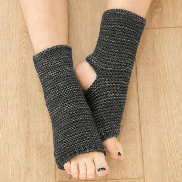 리나 겨울 니트 숏 레그워머 23cm (그레이)