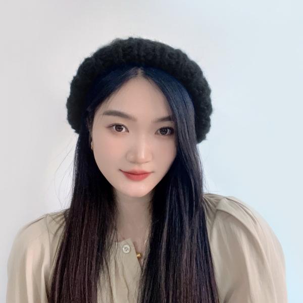 헤이슨 겨울 니트 비니(화이트)