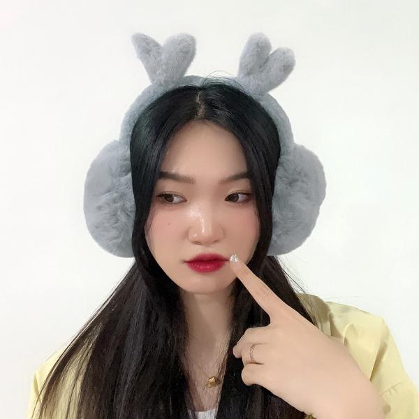 하트 퍼 겨울 귀마개