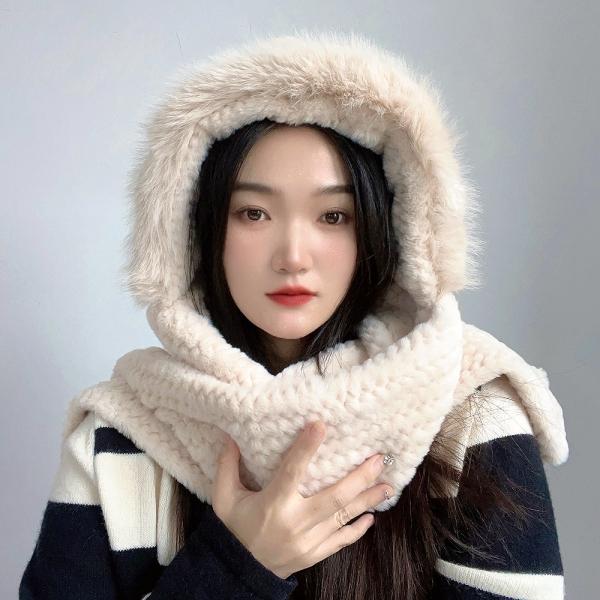 코지데잇 겨울 후드 머플러(베이지)