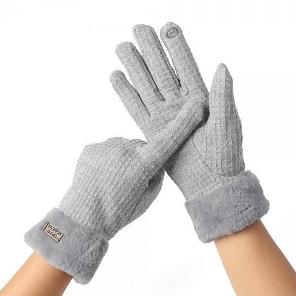 러브퍼밍 여성용 겨울 터치 장갑(그레이)