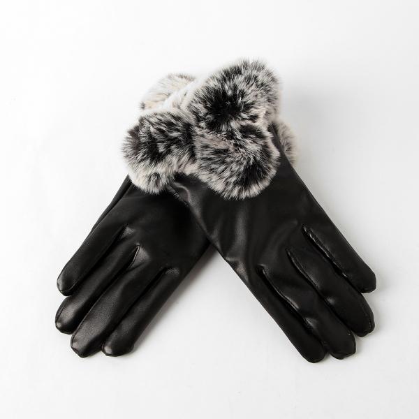 로망스 겨울 퍼 가죽장갑