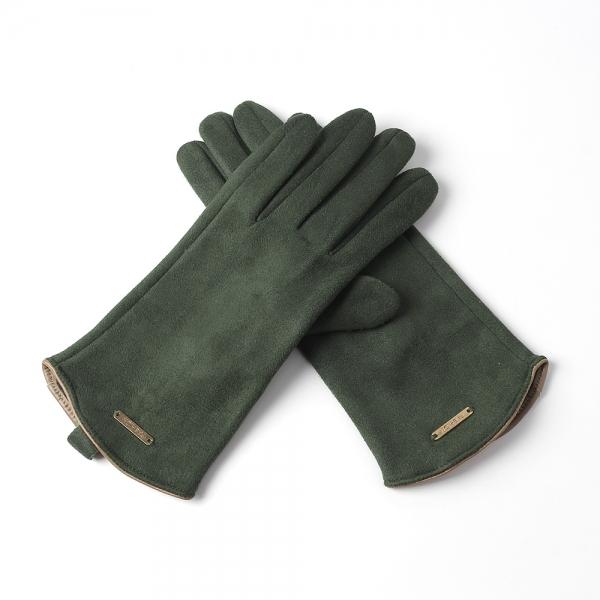 시크모어 여성 겨울 스웨이드 핑거홀 장갑(카키)