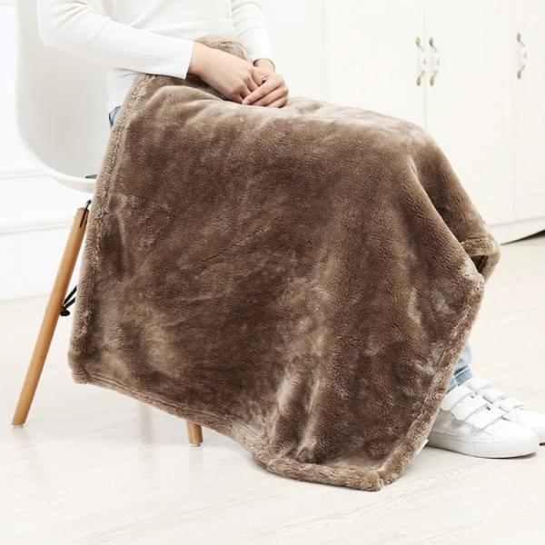 몽글몽글 극세사 겨울 무릎담요 70x100cm(초코브라운)