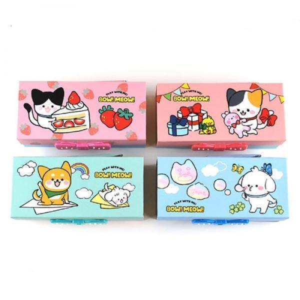 419A] 6000 멍냥 비밀 지함 필통 (4개세트)