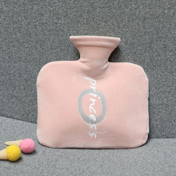 레터링 보온 물주머니 800ml (핑크)