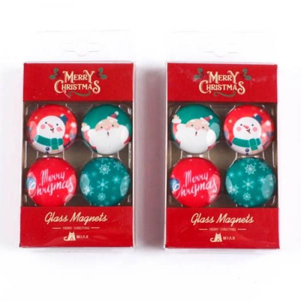 126C] 4000 크리스마스 팬시피아 사이좋은 자석세트 (5개세트)