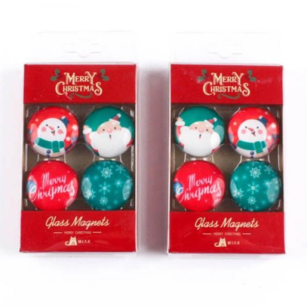 126C] 4000 크리스마스 팬시피아 사이좋은 자석세트 (5개세트)