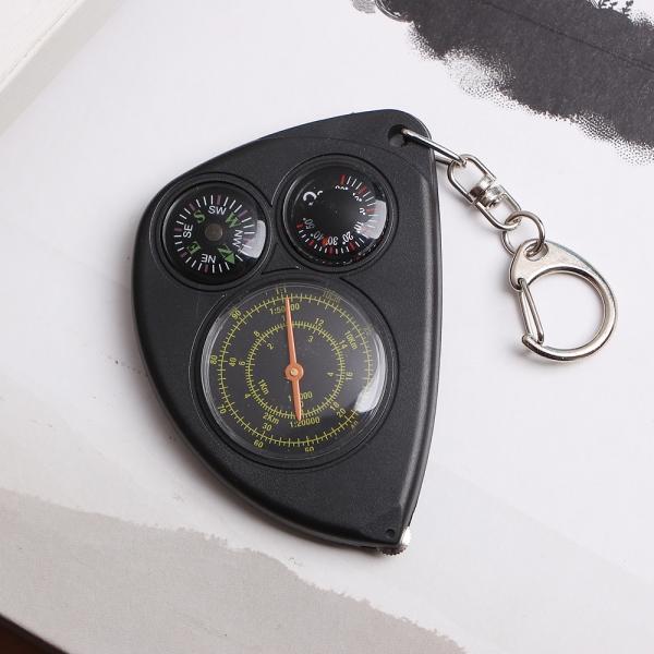 휴대용 나침반 온도계 열쇠고리 등산나침반 키홀더