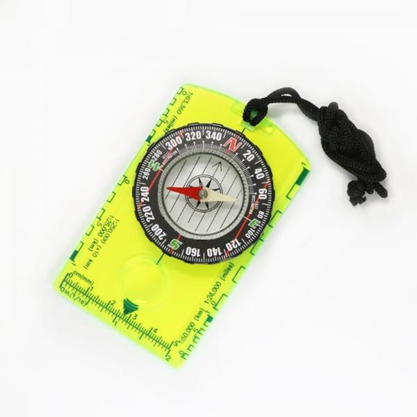 투웨어 캠핑 등산용 확대경 눈금자 나침반 10.5cm