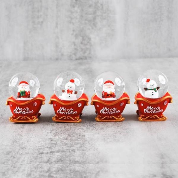 D13,133C] 5000 크리스마스 퍼줌 빨강 썰매 워터볼 (4개세트)