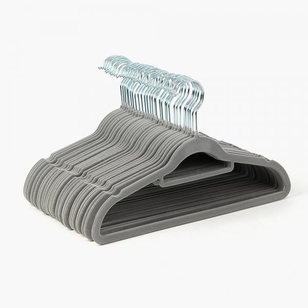 뉴리빙 논슬립 라운드 옷걸이 30p세트 (그레이)