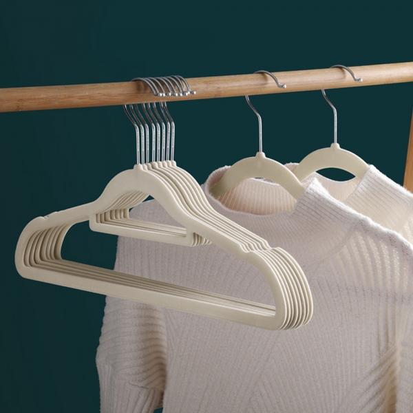 뉴리빙 논슬립 라운드 옷걸이 30p세트 (베이지)