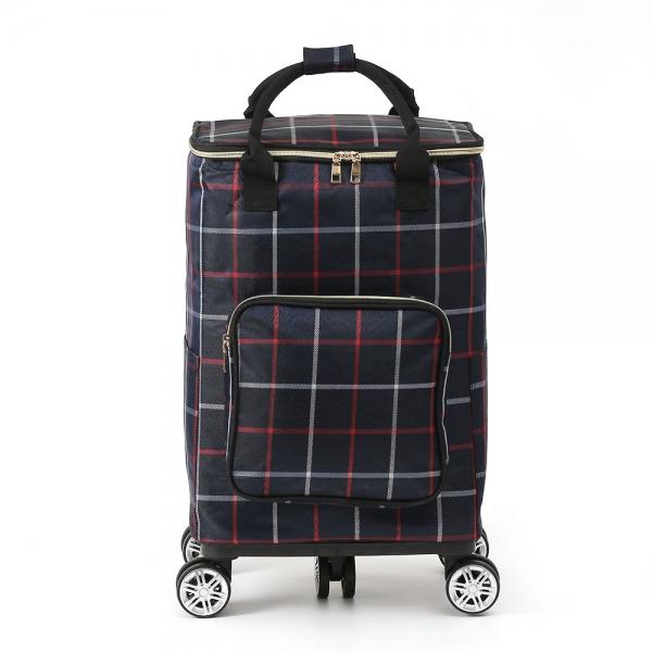 시장가방 보온보냉 접이식 쇼핑카트(28L) (체크)