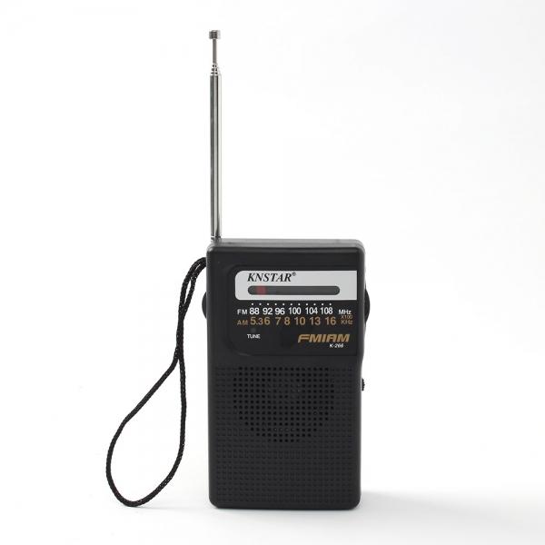 콤팩트 등산 캠핑 휴대용 AM FM 라디오 (블랙)
