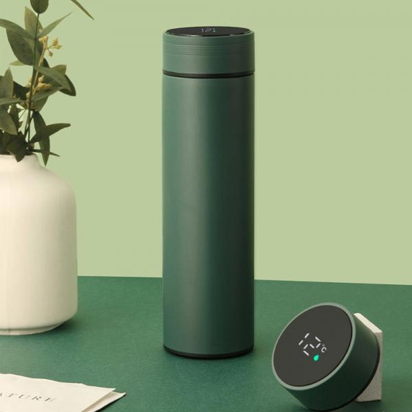 스마트 LED 온도표시 보온병 500ml (그린)