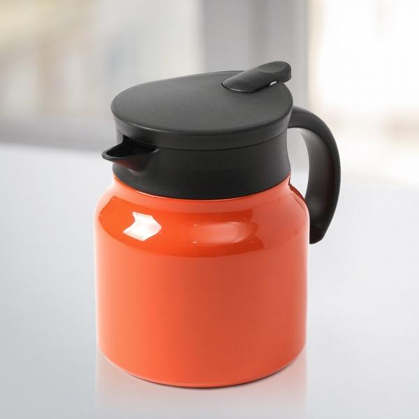 티웨어 이중진공 보온주전자 750ml (오렌지)