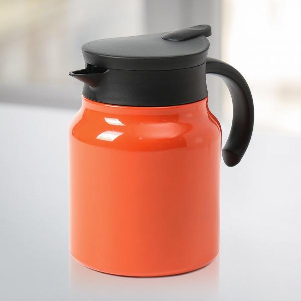 티웨어 이중진공 보온주전자 900ml (오렌지)