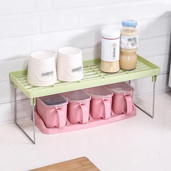 홈리빙 접이식 양념통 정리대 싱크인 미니선반 민트