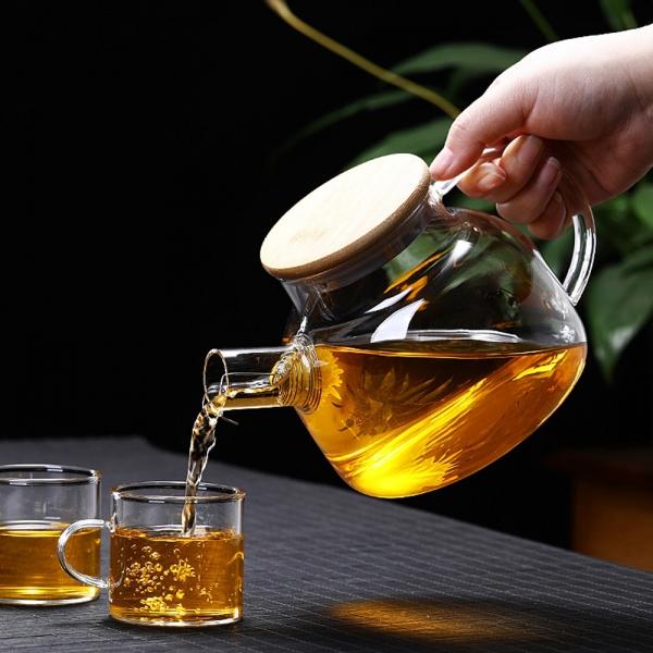 로하티 리빙로더 내열 유리 차주전자 1L 유리티포트