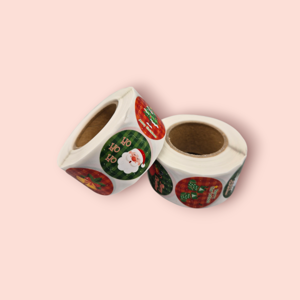 크리스마스 선물 포장 데코 라벨 스티커 1롤 500매