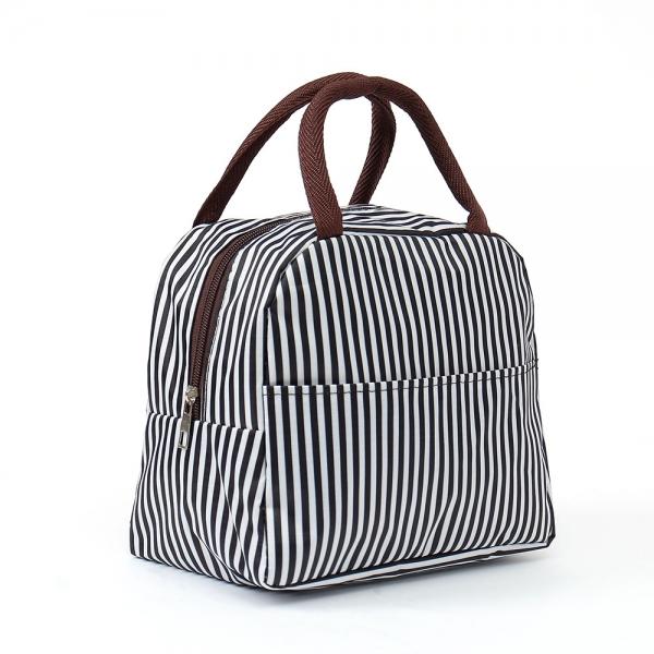 홈푸드 보온보냉 피크닉 도시락 가방 2p(블랙라인)