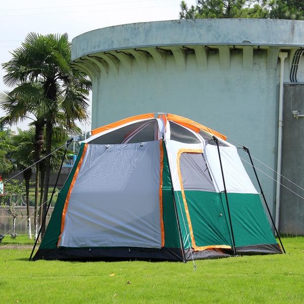 온가족캠핑 거실형 텐트 6인용(그린) 패밀리 리빙쉘