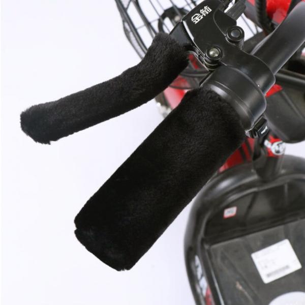 겨울용 오토바이 핸들 털 커버(블랙)