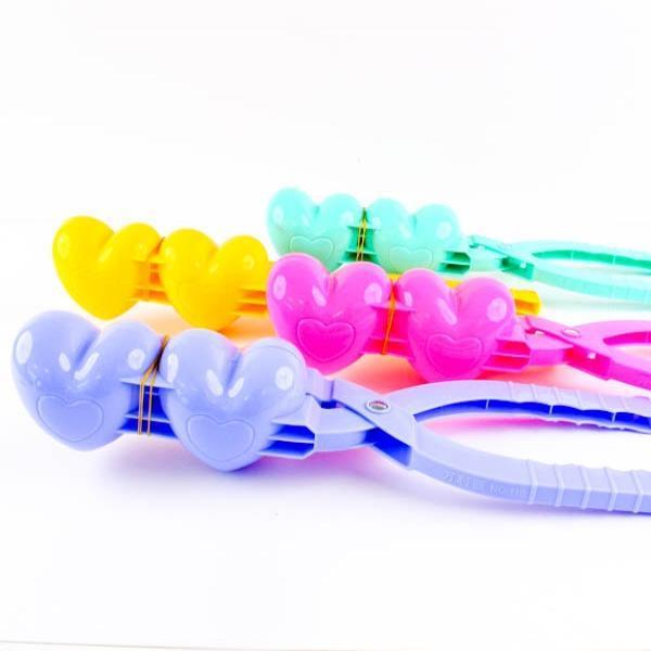 J06,121A] 3000 더블하트 눈집게 스노우볼 메이커 (대) (5개세트)