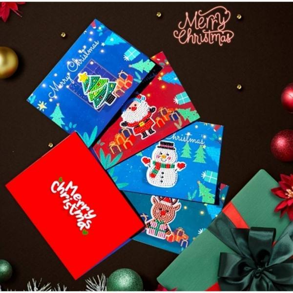(DD) 보석십자수 크리스마스 카드만들기(4종)