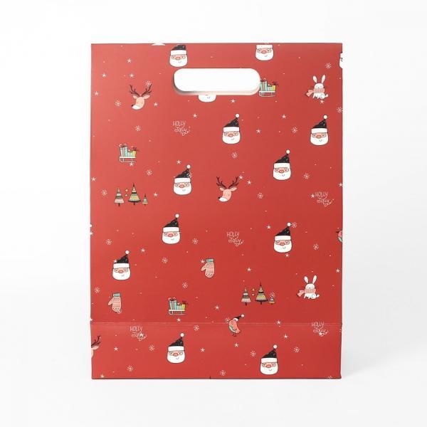 크리스마스 손잡이 선물백(24x32cm) (레드) 쇼핑백