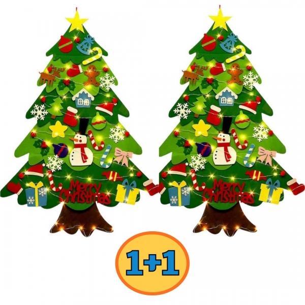 1+1 크리스마스 벽트리 DIY 펠트 벽트리(전구포함)