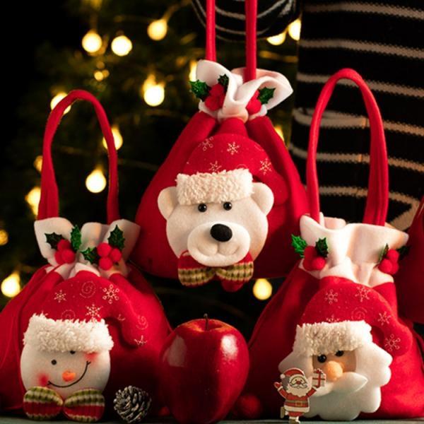 메리클스 선물파우치 주머니 산타 루돌프 눈사람 어린이집 유치원 크리스마스 행사 교회 단체 파티