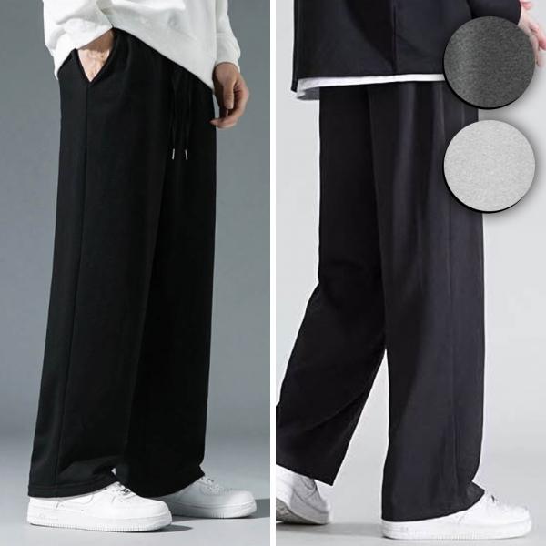 겨울 보온 방한 와이드 스트레이트 기모 트레이닝 남자 팬츠 바지