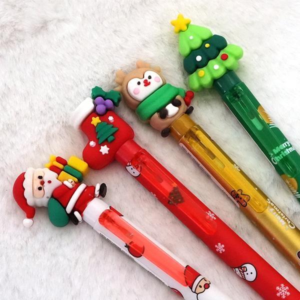 핑크풋 크리스마스 피규어 볼펜 0.5mm (4종 세트)